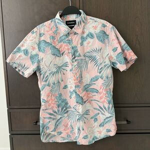 Bonobos Slim Fit Pink Cotton Hawaiian Shirt